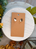 Cowhide Crescent Studs