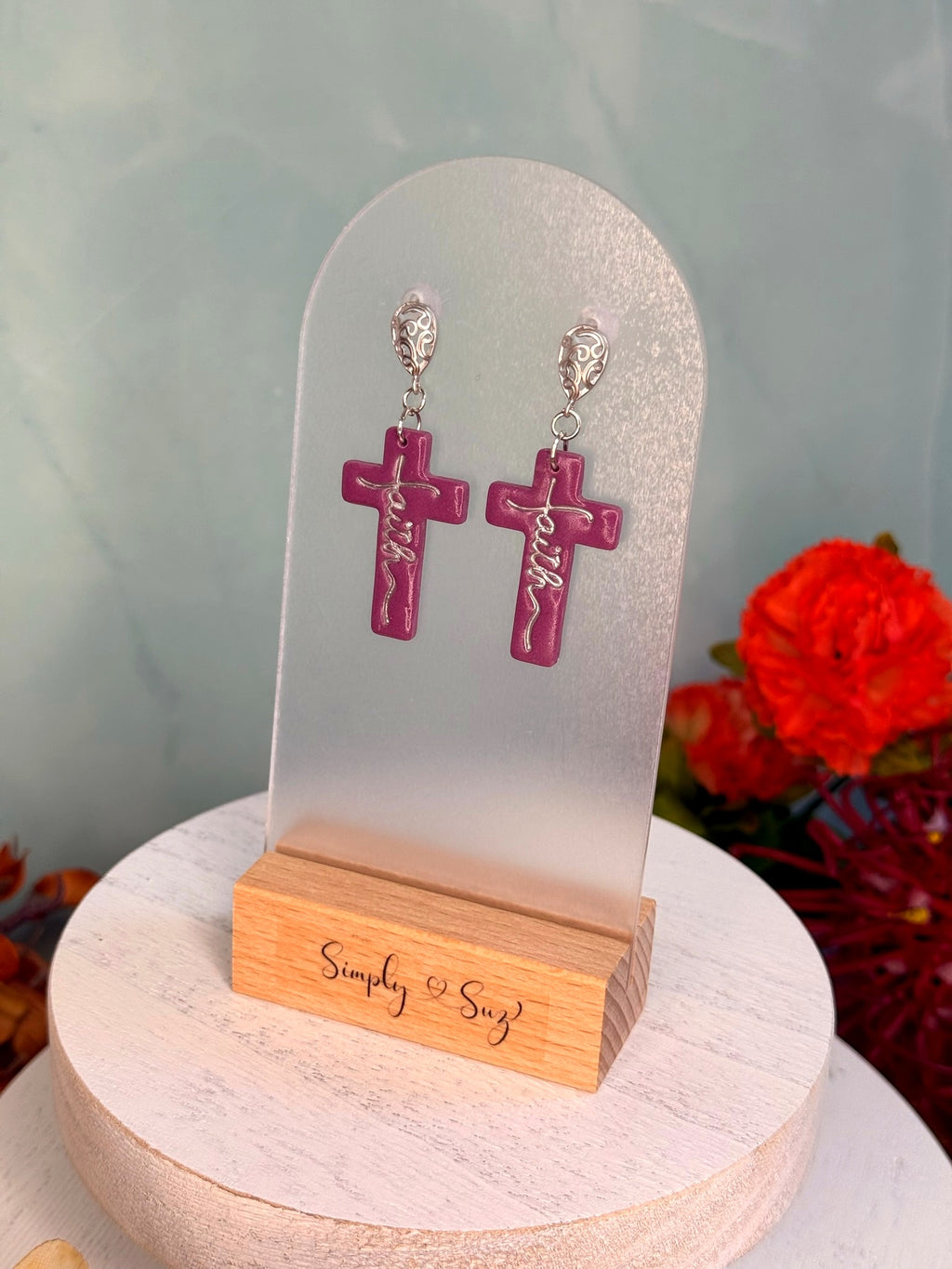 Faith Cross — Silver Filigree