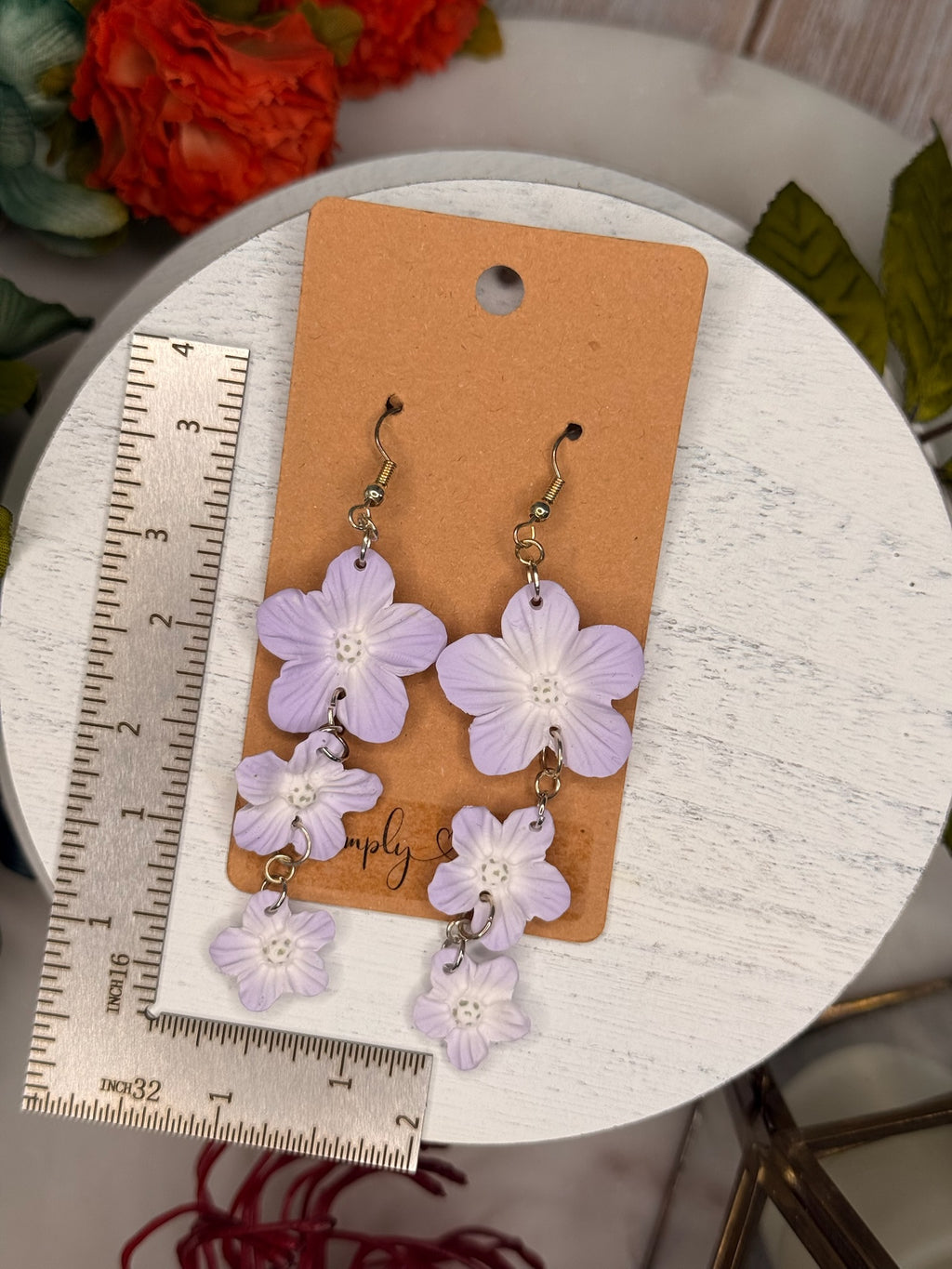 Lilac Bloom Cascade Dangles