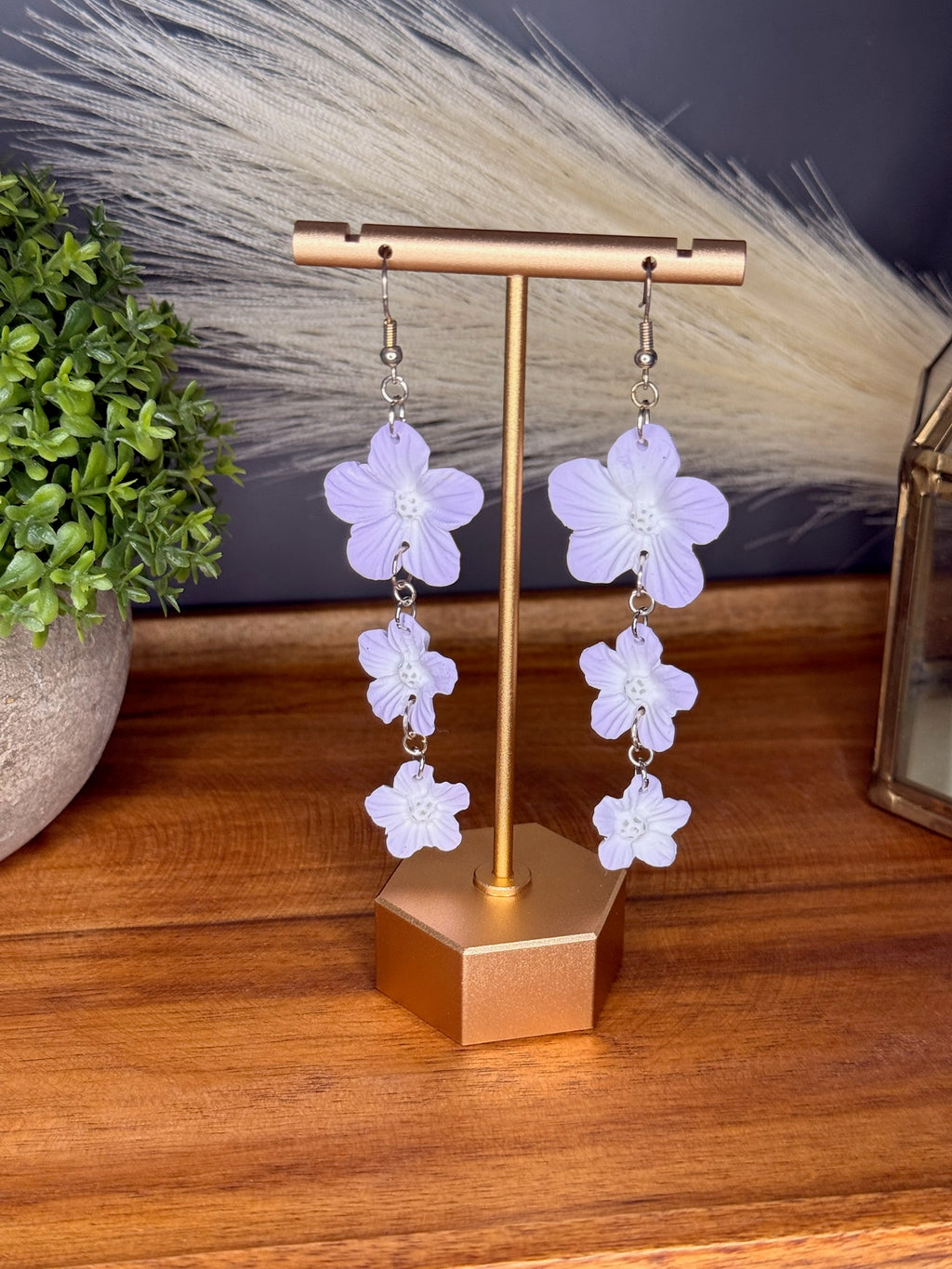 Lilac Bloom Cascade Dangles