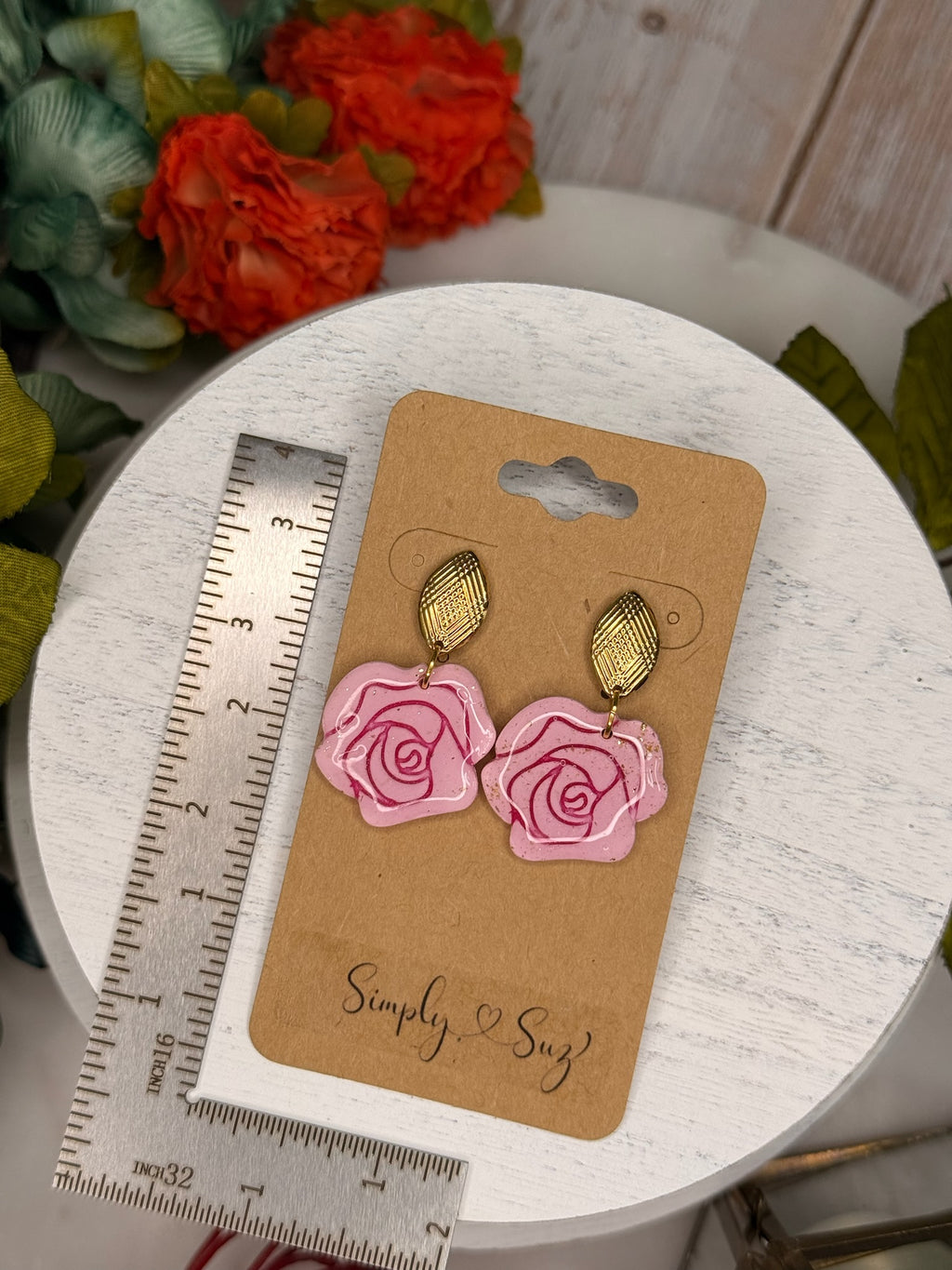 Gilded Rose Studs
