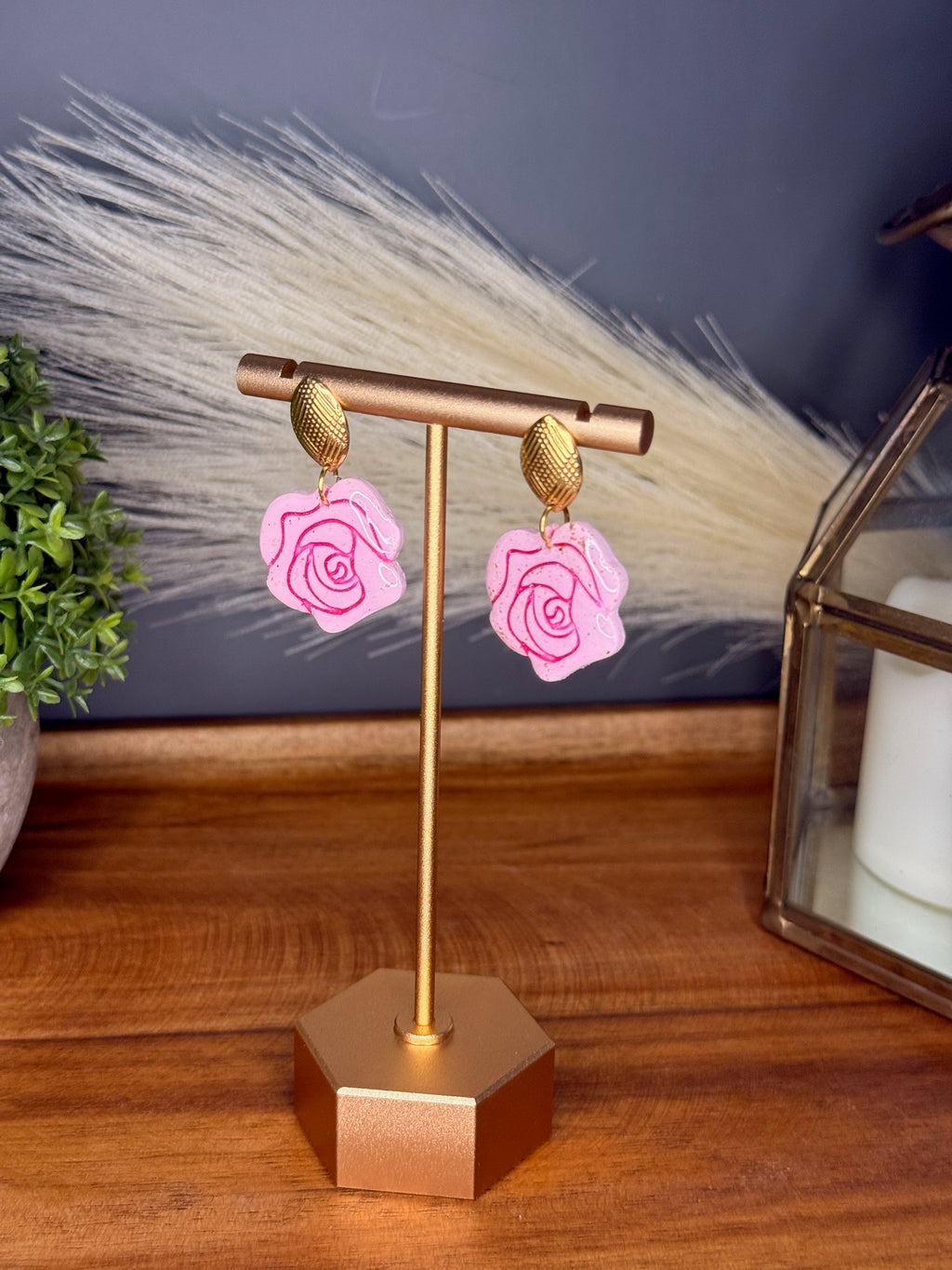 Gilded Rose Studs