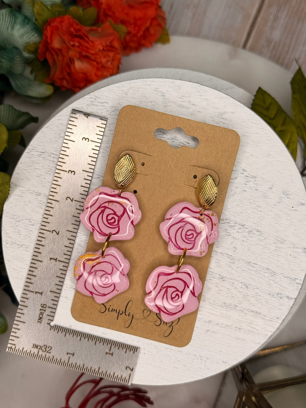 Gilded Rose Tiered Dangles