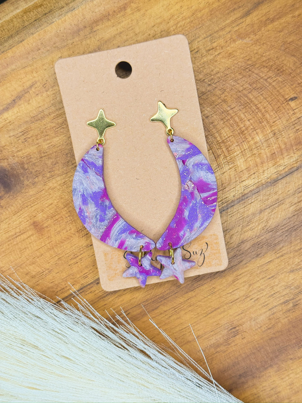 Nebula Moon & Star Cascade — Compass