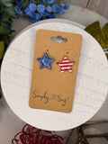 Stars & Stripes Mismatch Studs