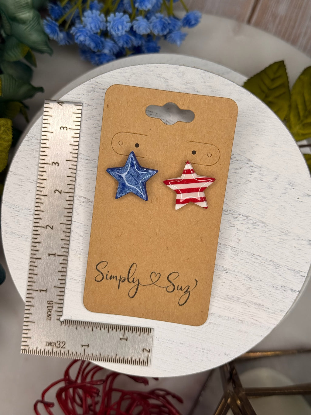 Stars & Stripes Mismatch Studs