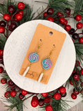 Sugar Swirl Lollipop Dangles — Gold