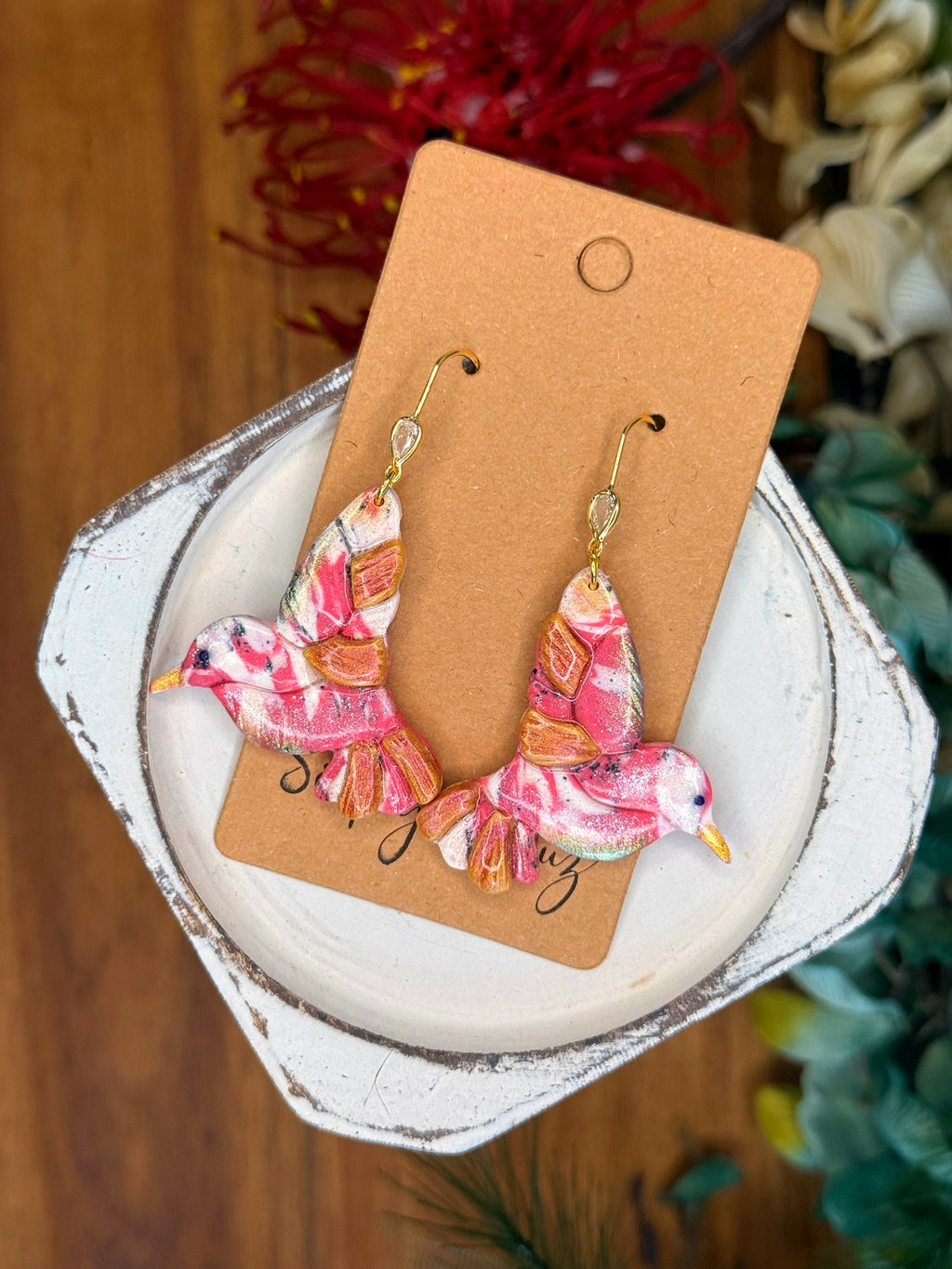 Sunset Hummingbird Dangles