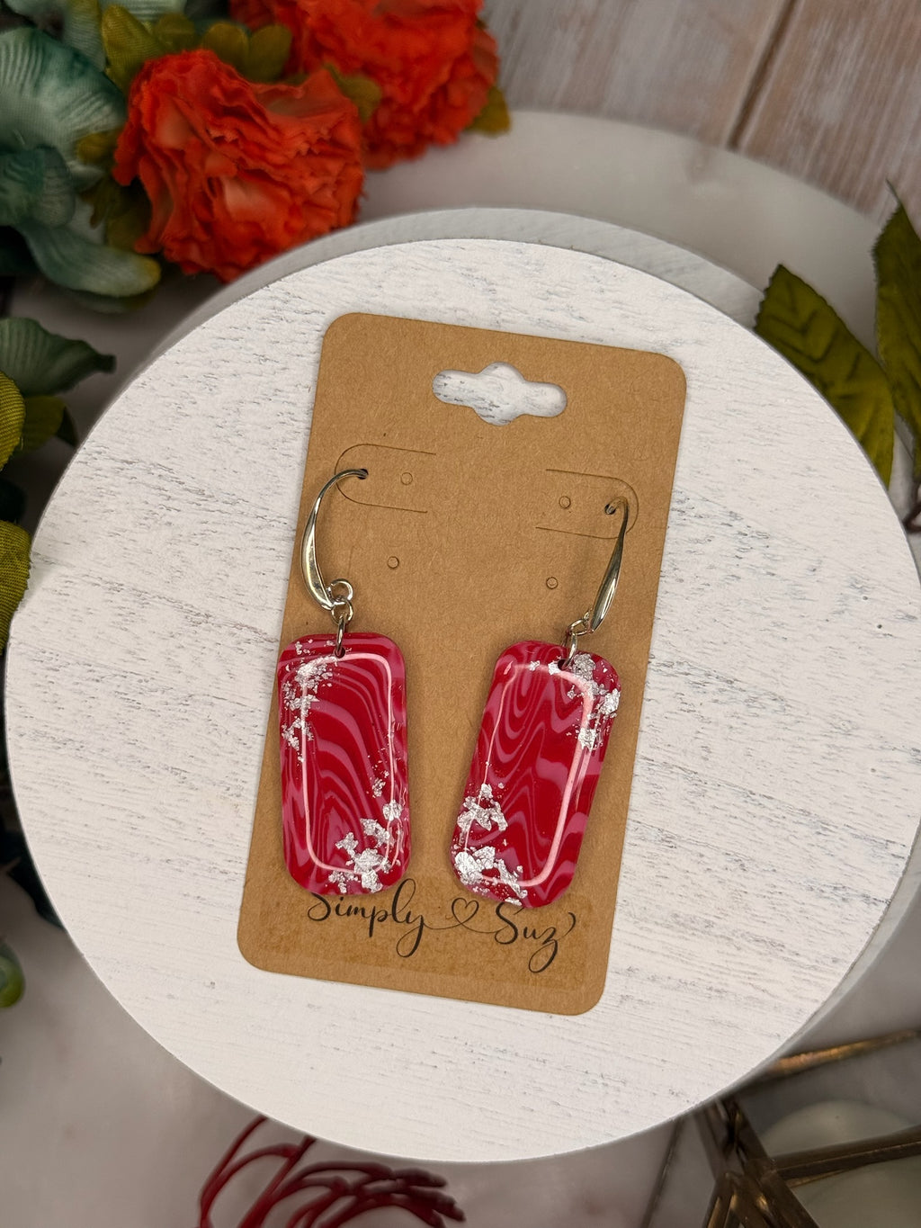Crimson Frost Bars — Leverback Hooks