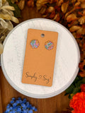 Rainbow Petal Studs
