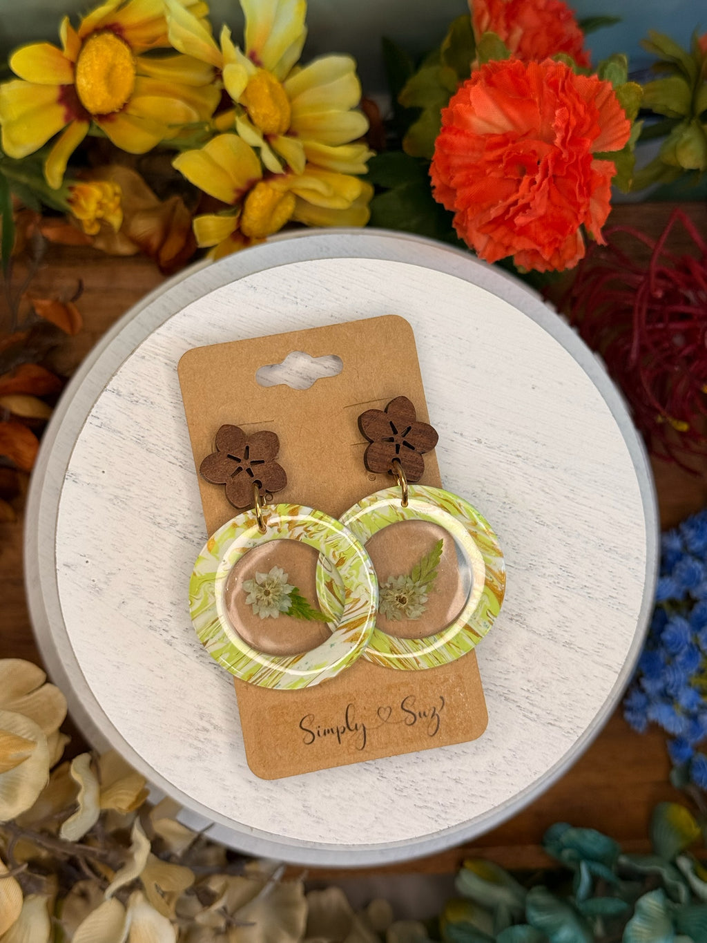 Terrarium Hoops — White Daisy