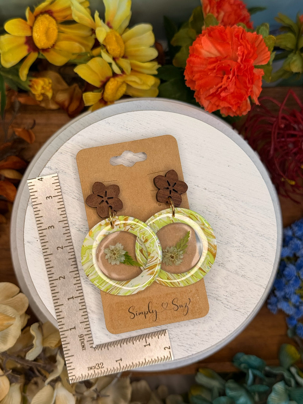 Terrarium Hoops — White Daisy