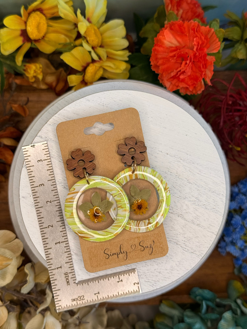 Terrarium Hoops — Golden Bloom