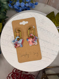 Fireworks Star Hoops — Gold