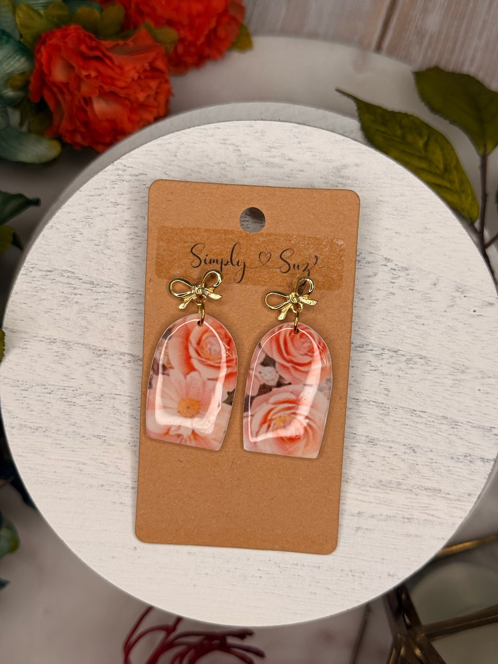 Peach Bouquet Arch Dangles