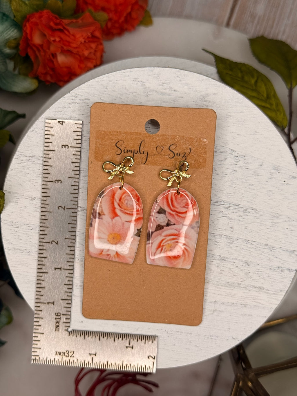 Peach Bouquet Arch Dangles