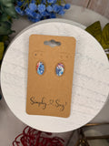Fireworks Oval Studs