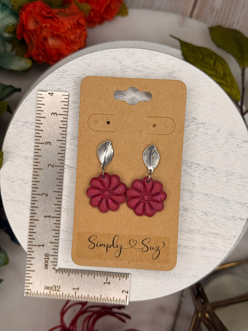 Mulberry Bloom Dangles