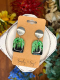 Starlit Pines Dangles — Silver