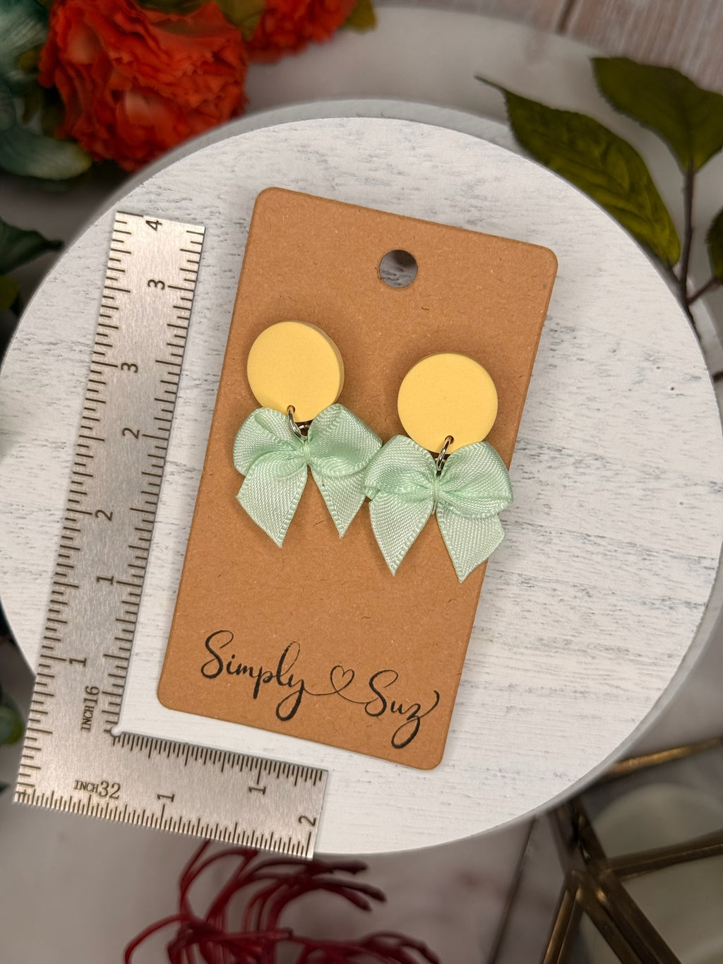 Buttercup Bow Dangles