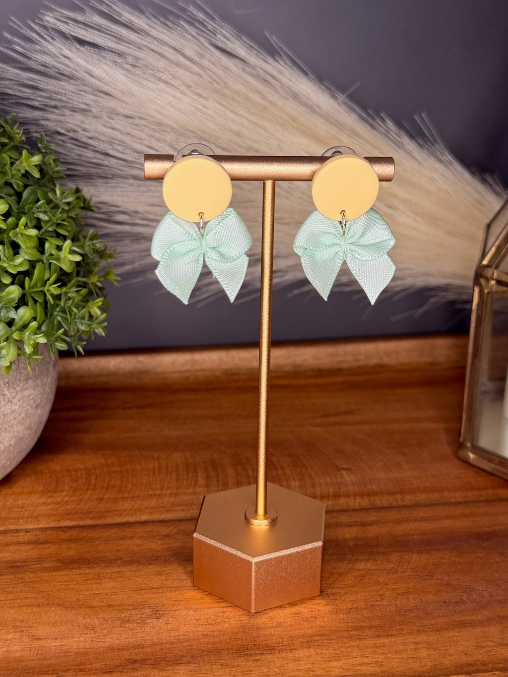 Buttercup Bow Dangles