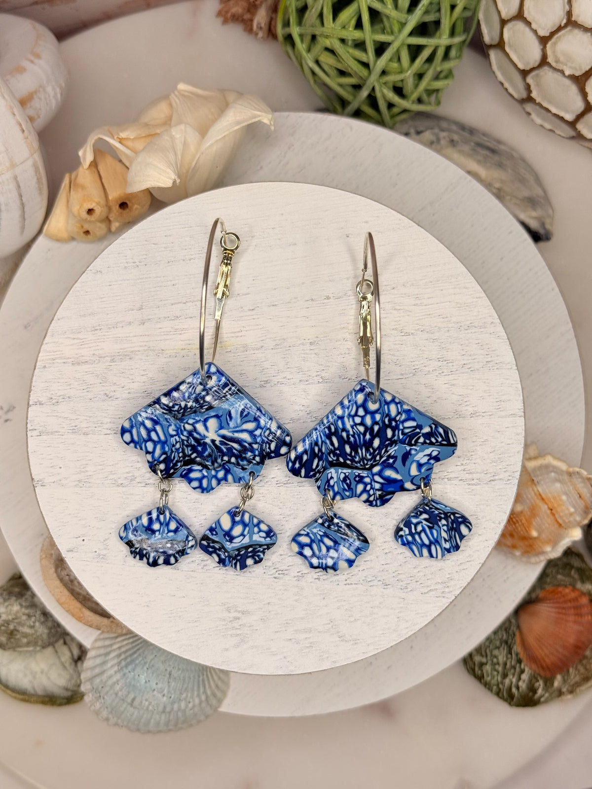 Tide Pool Chandelier Hoops