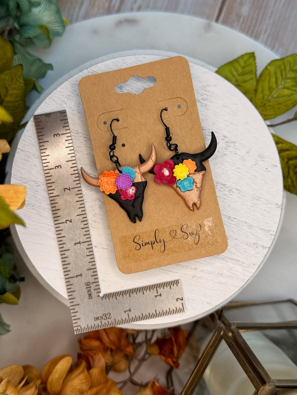 Longhorn Fiesta Crown Dangles