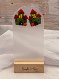 Autumn Haunted House Stud Earrings