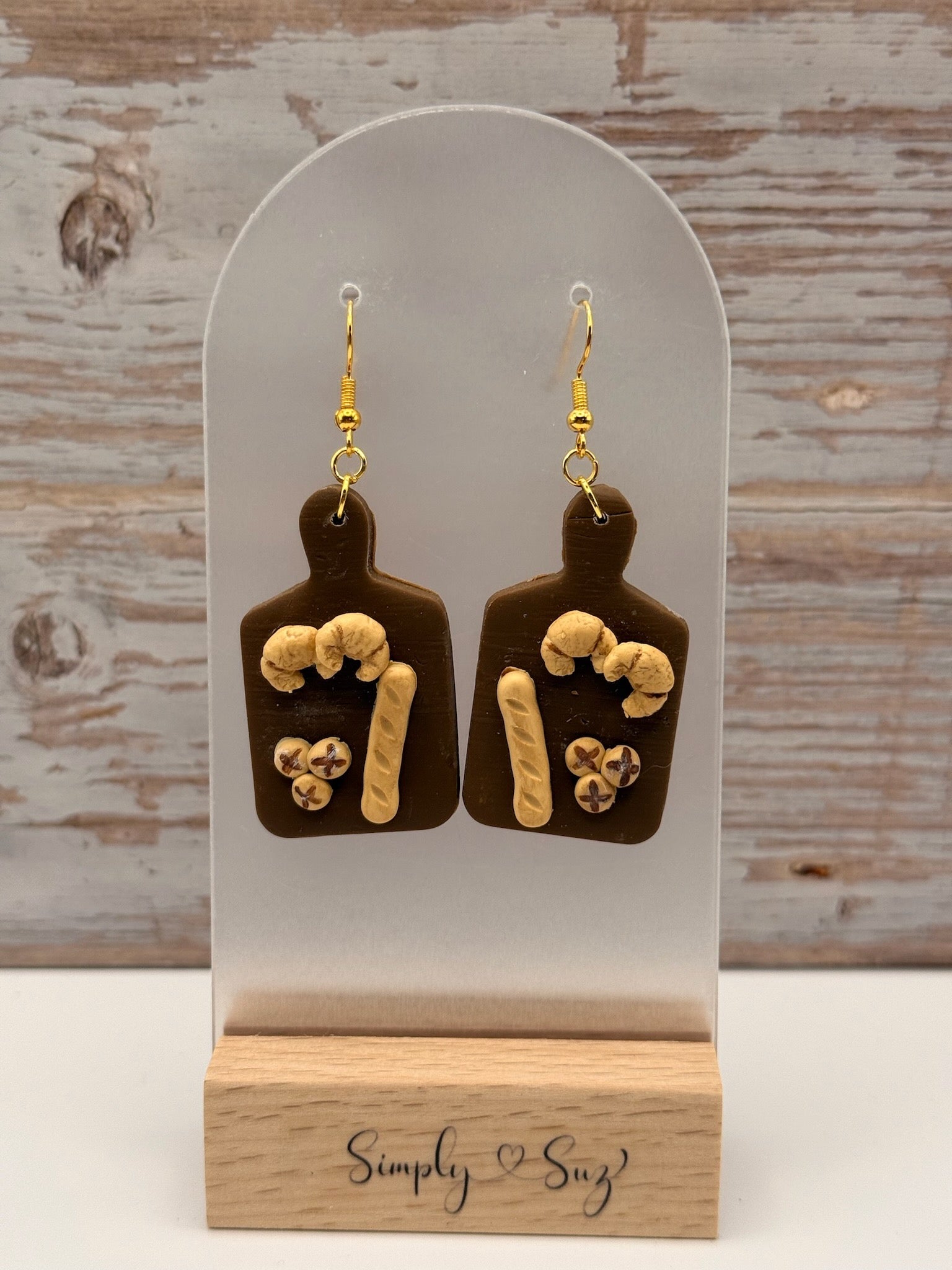 Bread Board Charcuterie Dangle Earrings