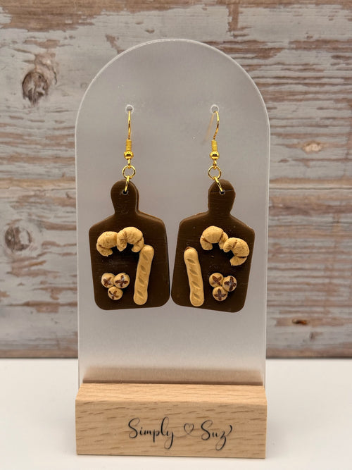 Bread Board Charcuterie Dangle Earrings