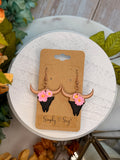 Longhorn Blossom Crown Dangles