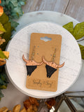 Longhorn Silhouette Dangles