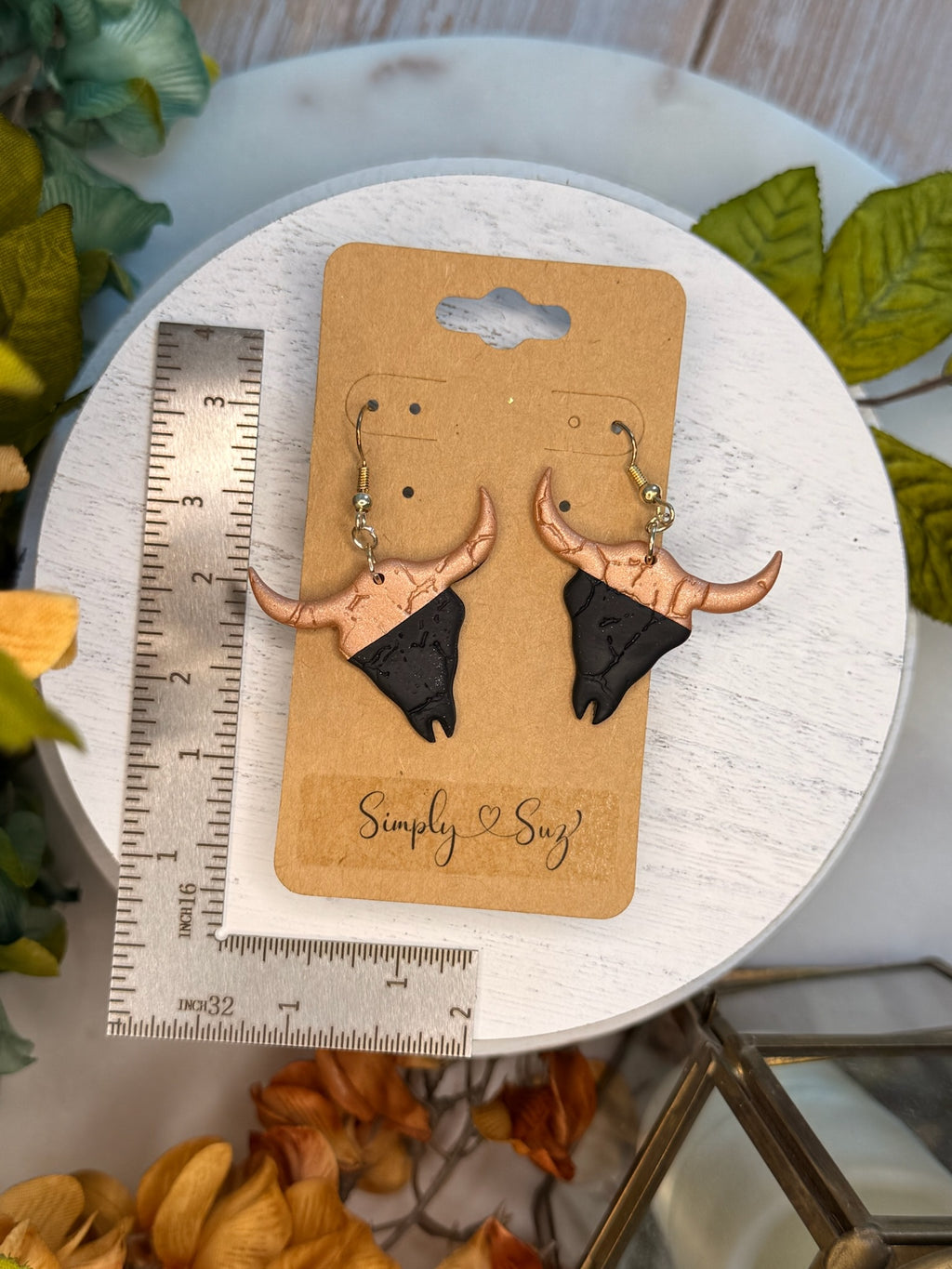 Longhorn Silhouette Dangles