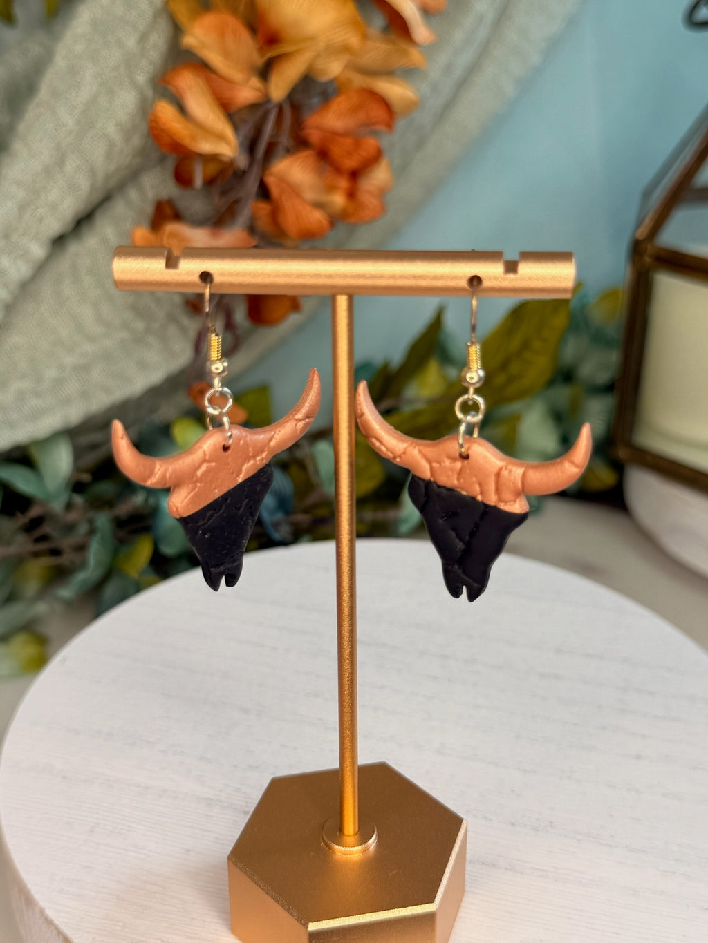 Longhorn Silhouette Dangles