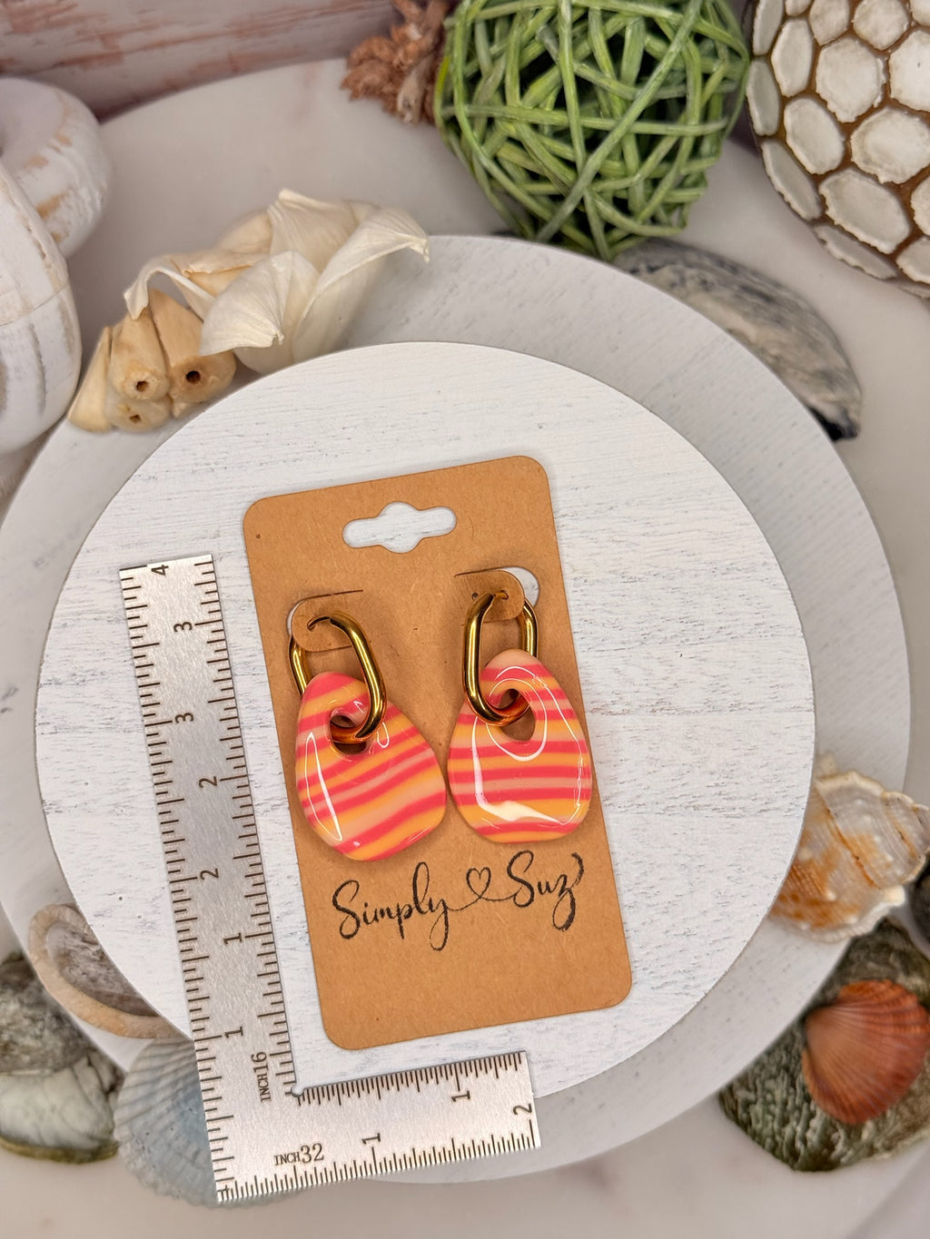 Sunset Stripe Teardrops