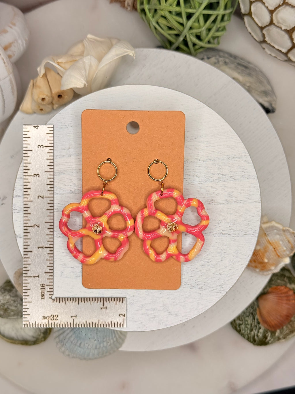 Sunset Stripe Flower Cutouts