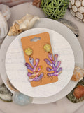 Mermaid Cove Coral Dangles