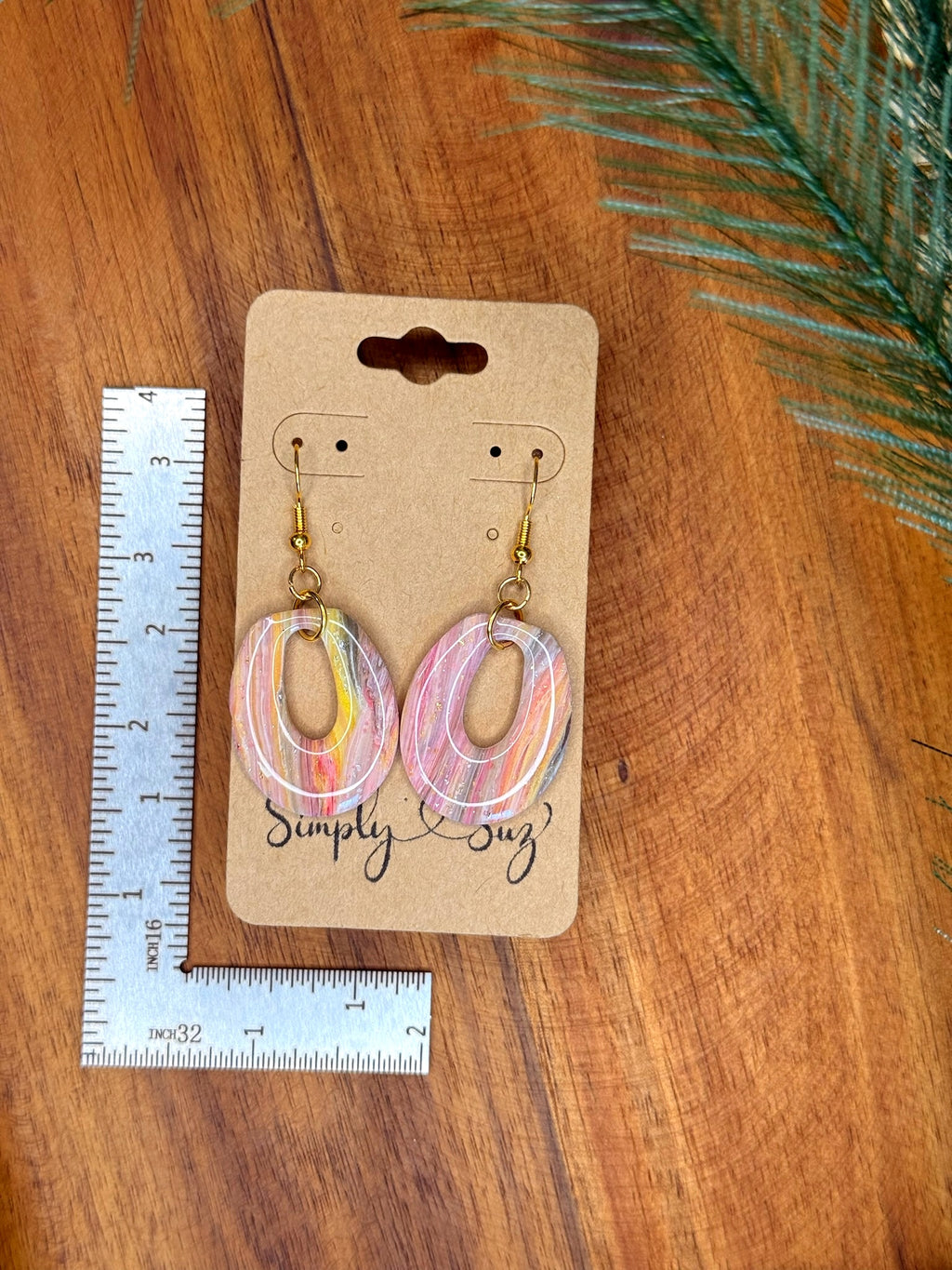 Sunset Marble Ovals