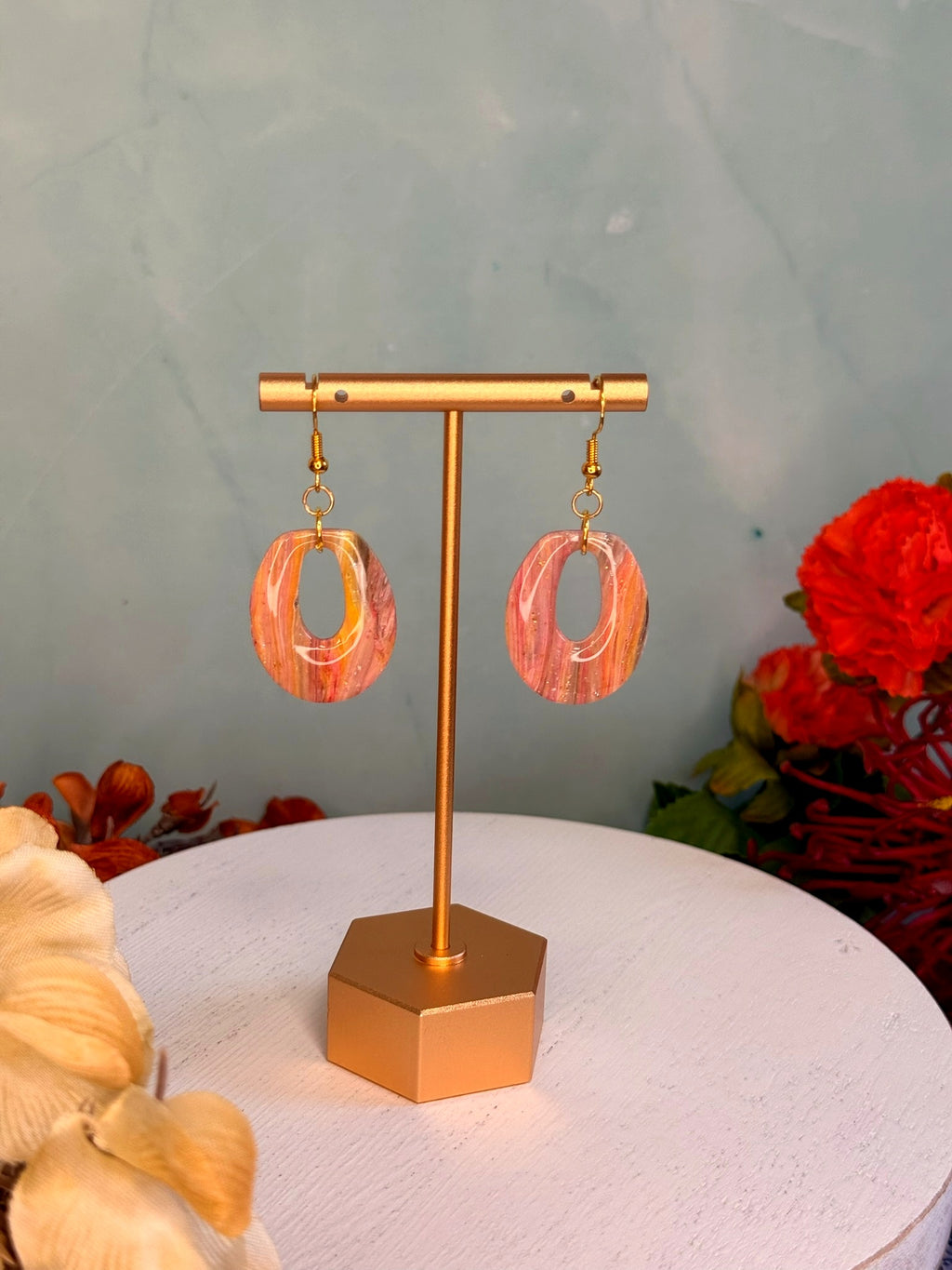 Sunset Marble Ovals