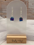 Colorful Marble Mini Arch Dangle Earrings