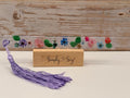 Rainbow Garden Pressed Flower Resin Bookmark