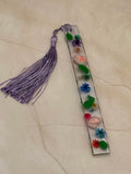 Scattered Garden Pressed Flower Resin Bookmark