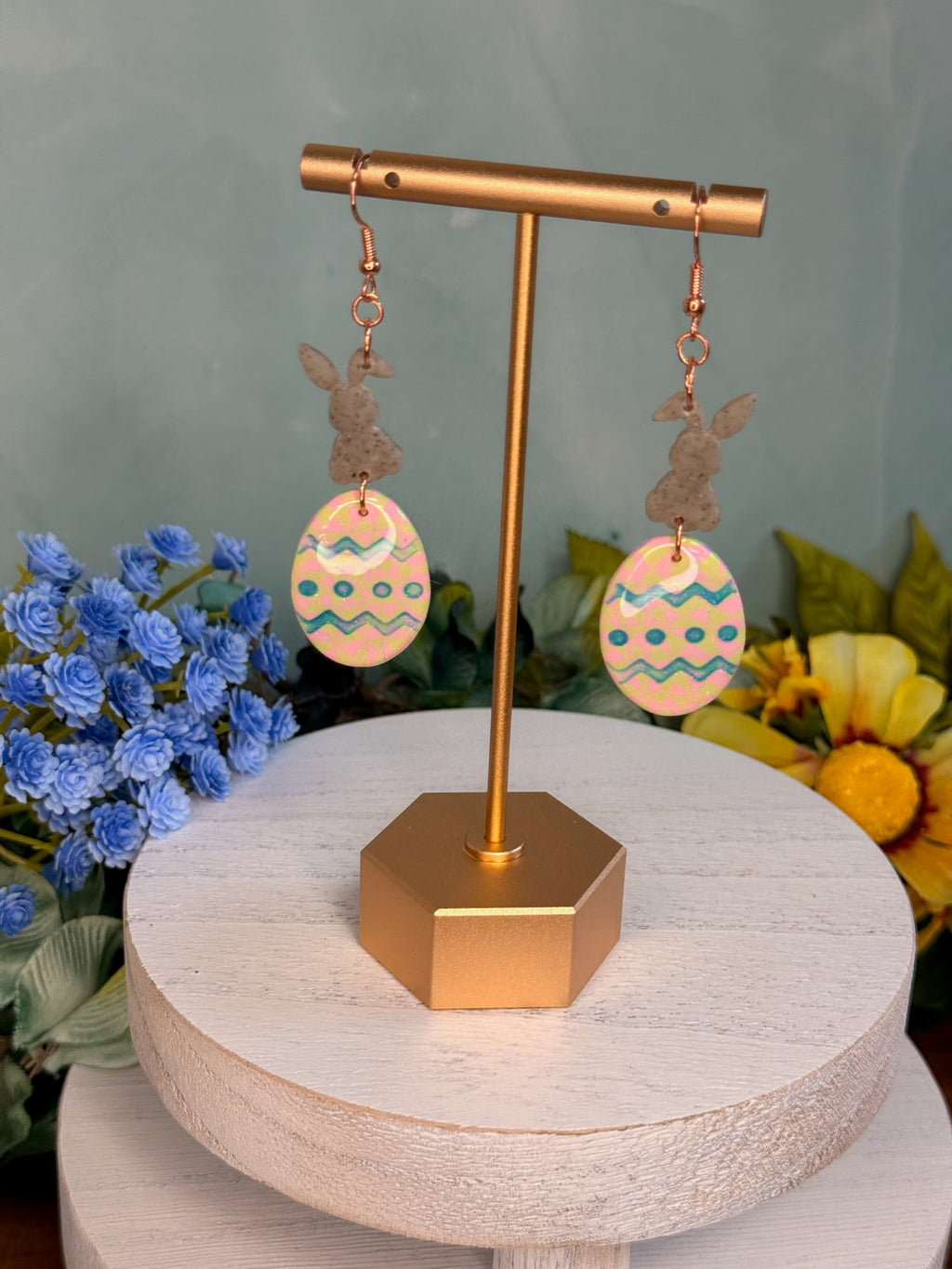 Cottontail Easter Egg Dangles