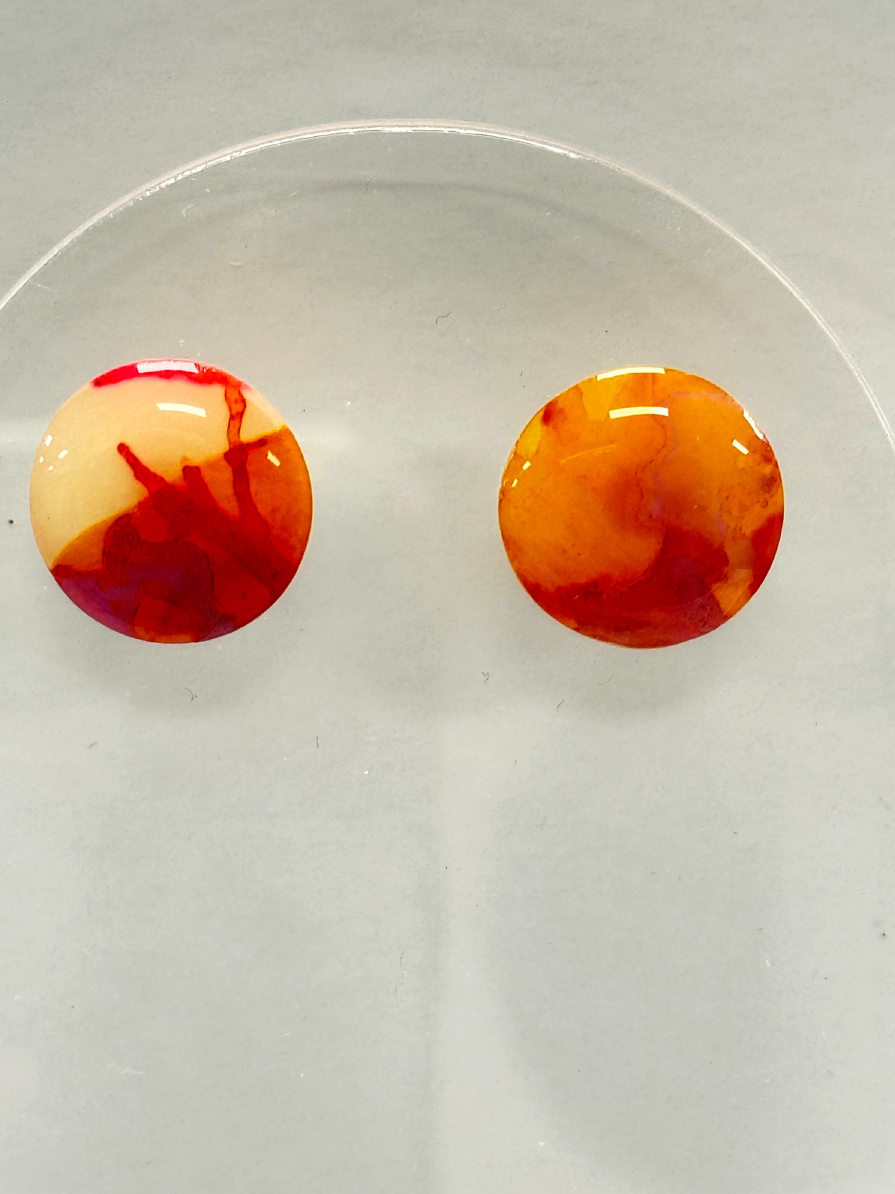 Amber Glow Studs
