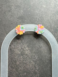 Rainbow Petal Studs