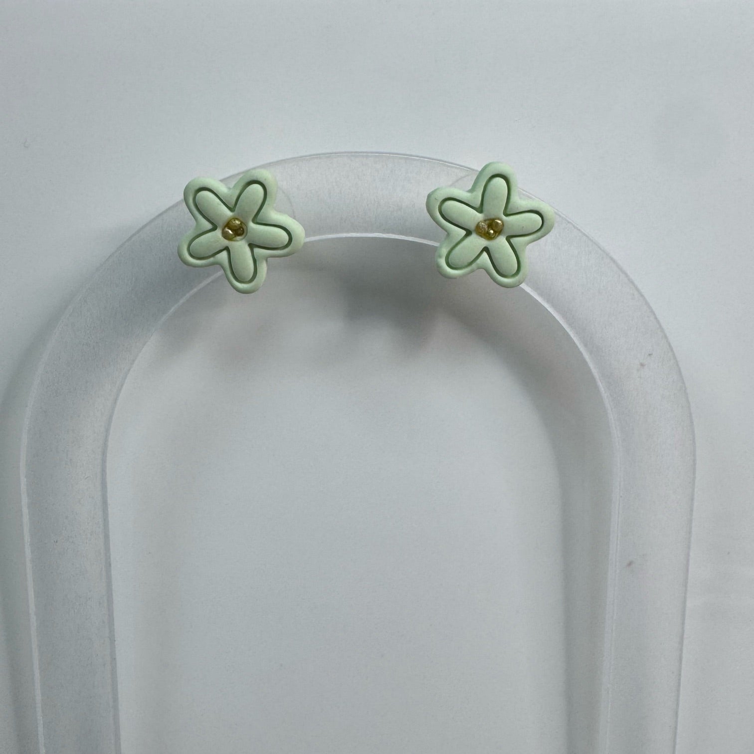 Mint Meadow Flower Studs