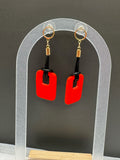 Scarlet Window Drop Earrings