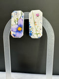 Wildflower Garden Rectangle Earrings