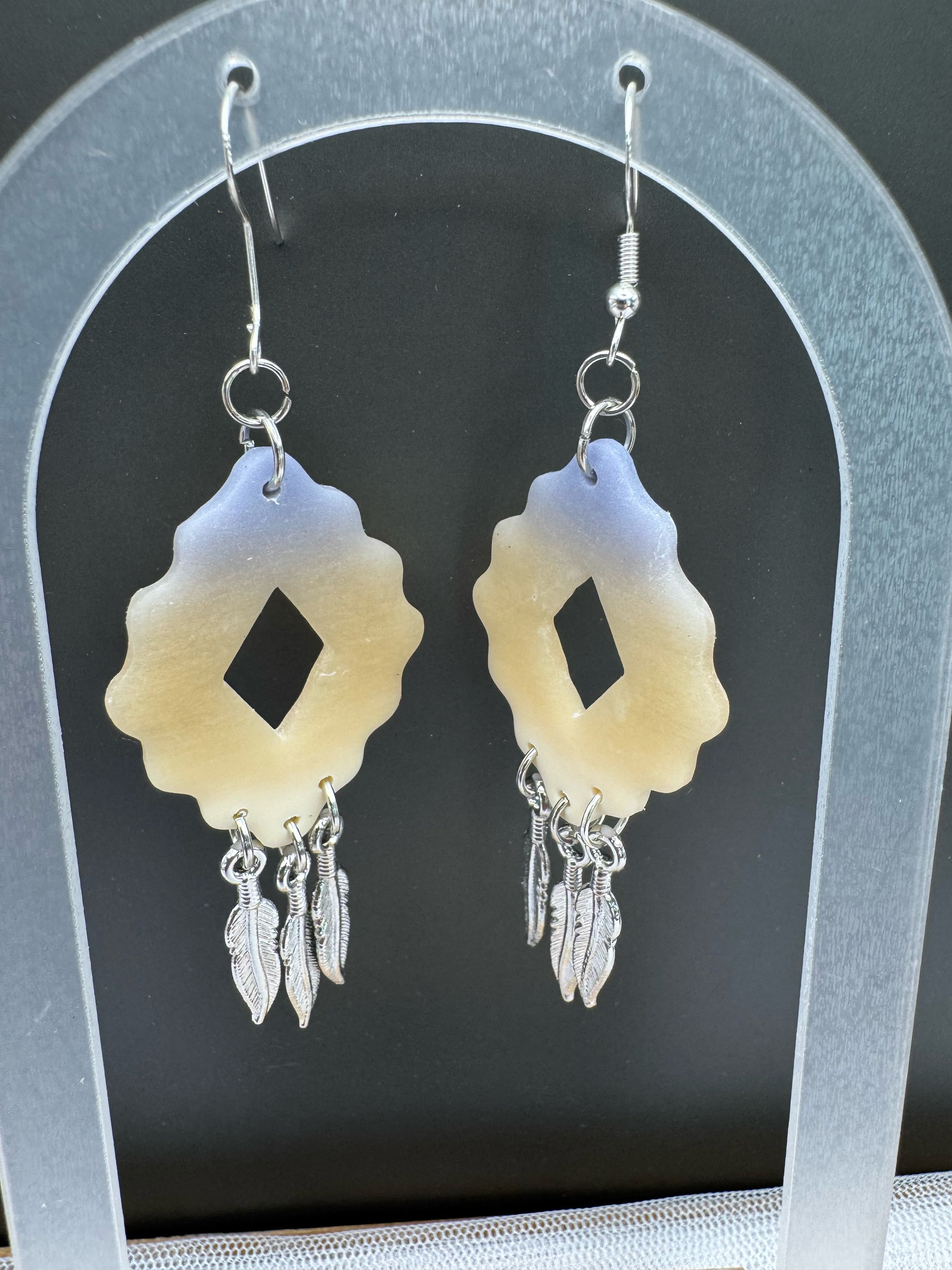 Moonlit Feather Cascade Earrings