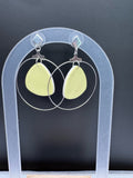Golden Glow Teardrop Hoop Earrings
